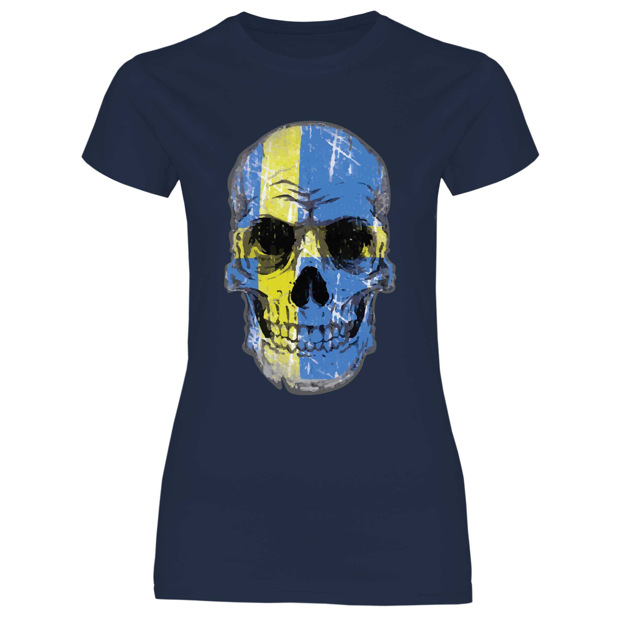 Schweden Sweden Girlie Fun Shirt Fasching Mallorca Funshirt Fußball WM EM Shirt